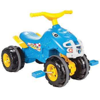 ATV cu pedale Pilsan Cenk albastru - alb