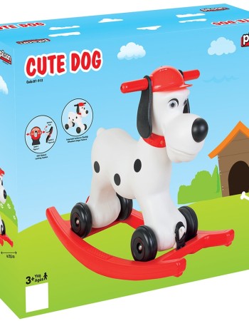 Balansoar pentru copii Pilsan Cute Dog alb