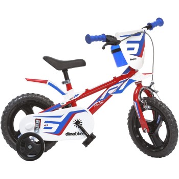Bicicleta copii Dino Bikes 12' R1 rosu – Perfecta pentru plimbari in aer liber!