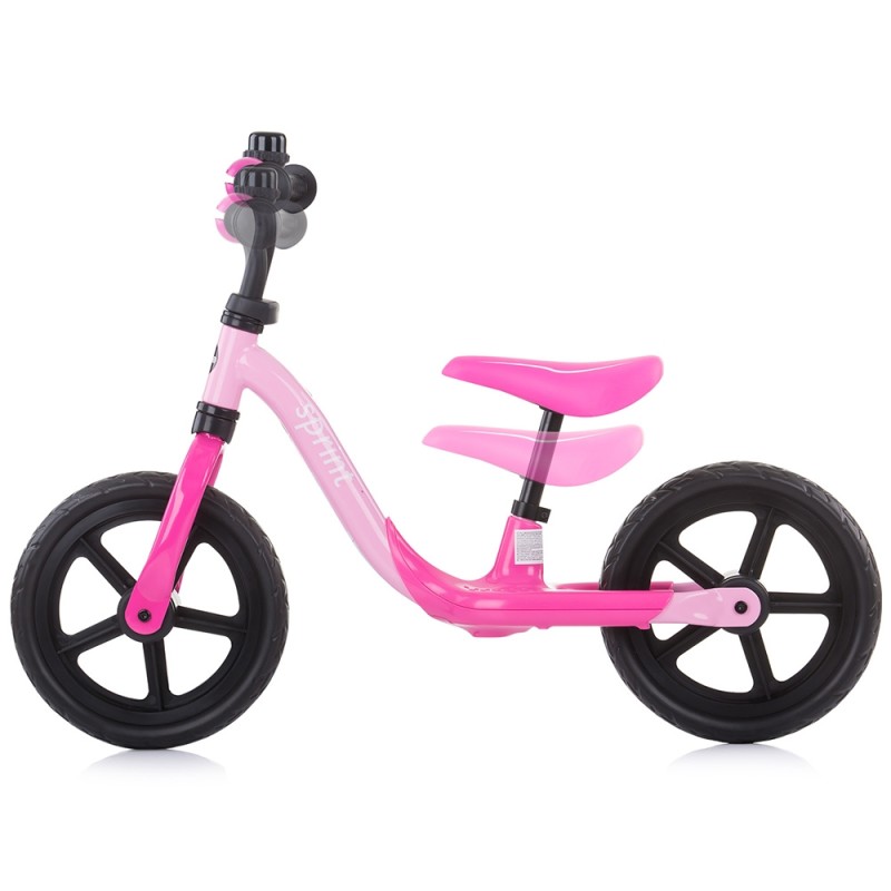 Bicicleta fara pedale Chipolino Sprint roz