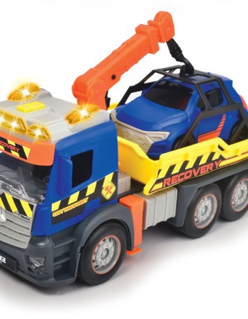 Camion de tractare Dickie Toys Mercedes Recovery cu masinuta