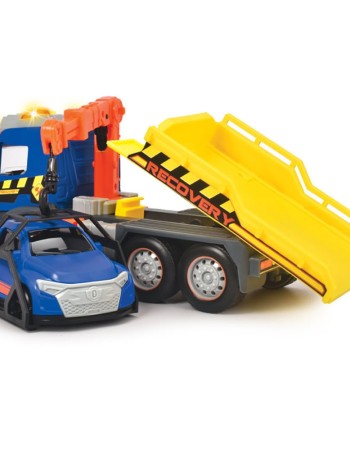 Camion de tractare Dickie Toys Mercedes Recovery cu masinuta