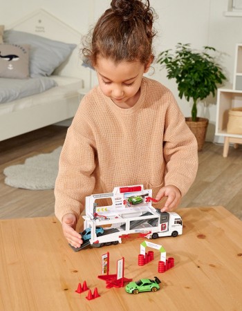 Camion Majorette MAN Tgx Porsche Experience cu 2 masinute