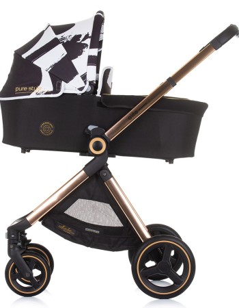 Carucior Chipolino Elite 3 in 1 black white
