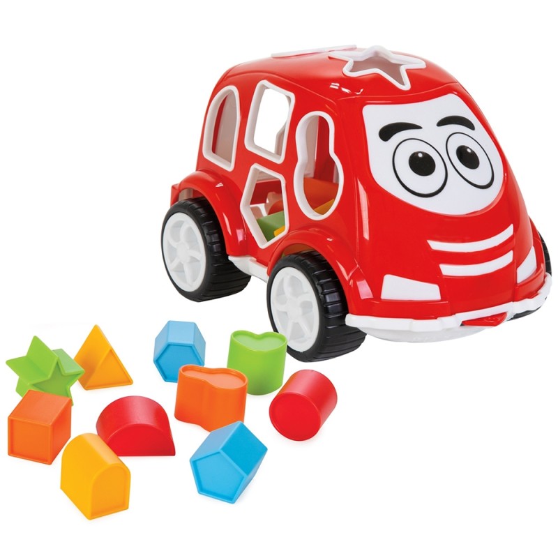 Jucarie cu sortator Pilsan Car rosie