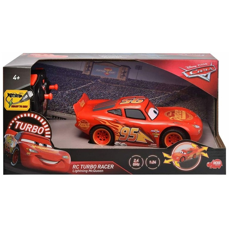 Masina cu Telecomanda Dickie Toys Cars 3 Turbo Racer Lightning McQueen