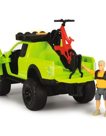 Masina Dickie Toys Playlife Bike Trail Set cu figurina si accesorii