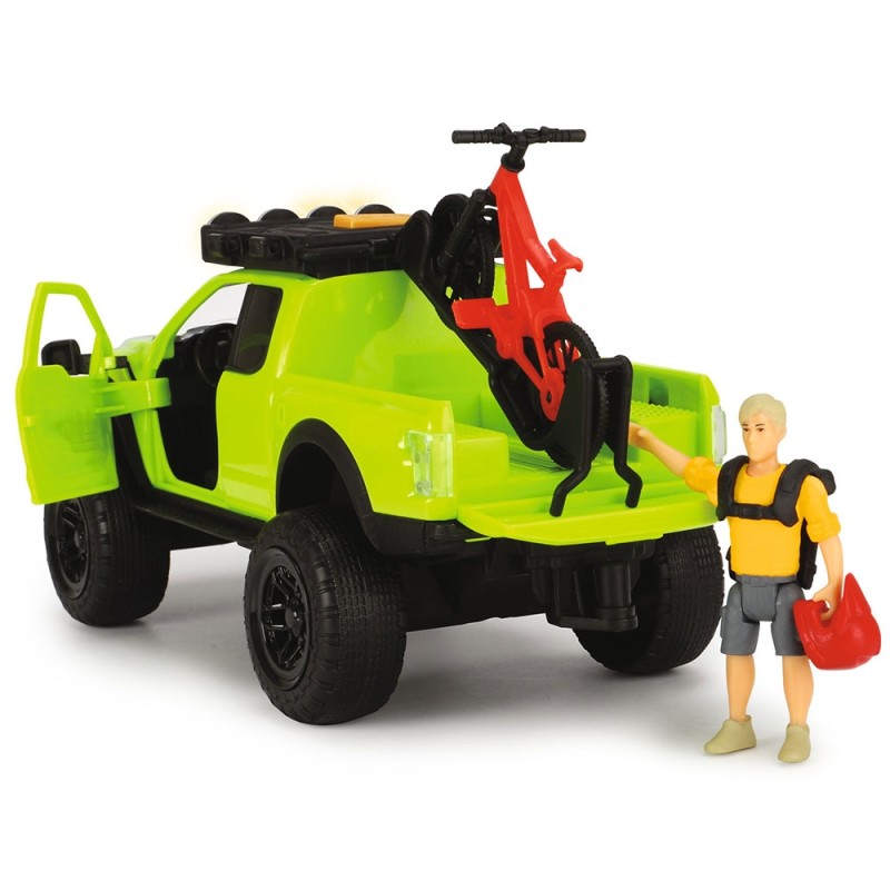 Masina Dickie Toys Playlife Bike Trail Set cu figurina si accesorii