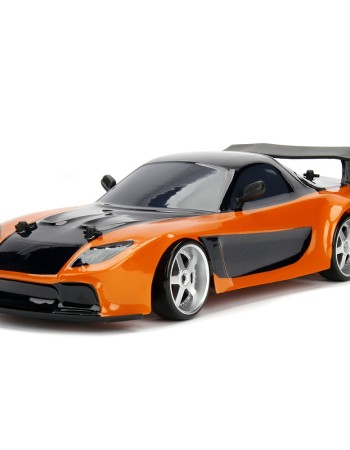 Masina cu Telecomanda Jada Toys Fast & Furious Mazda RX-7 Drift cu anvelope