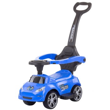 Masinuta de impins Chipolino Turbo albastra cu maner