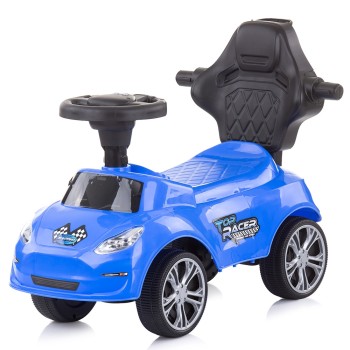 Masinuta de impins Chipolino Turbo albastra cu maner