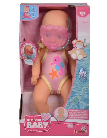 Papusa Simba New Born Baby Bathdoll 30 cm