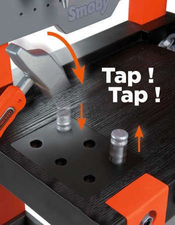 Atelier Smoby Black & Decker Bricolo One cu accesorii