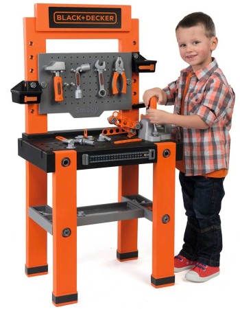 Atelier Smoby Black & Decker Bricolo One cu accesorii
