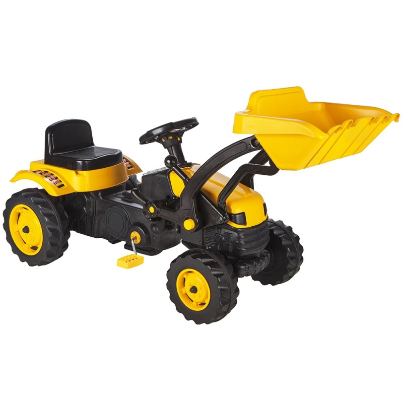 Tractor cu pedale + cupa Pilsan Active with Loader 07-315 – Verde si galben, de la 3 ani