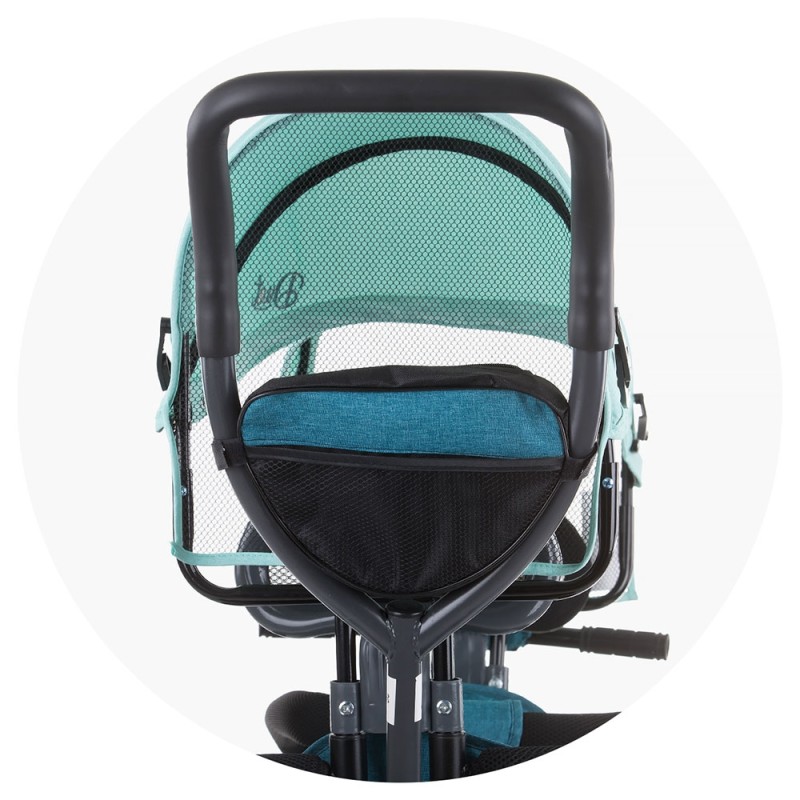 Tricicleta gemeni Chipolino Duet Mint – Design fresh si unisex pentru doi copii de la 18 luni