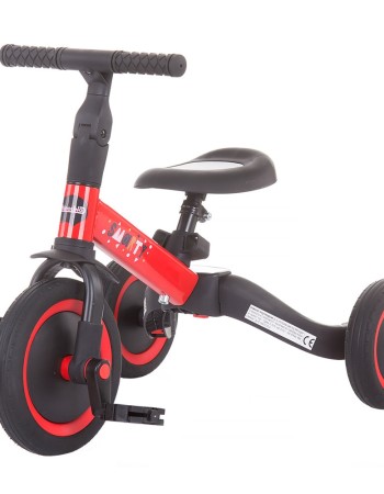 Tricicleta si bicicleta Chipolino Smarty 2 in 1 rosu