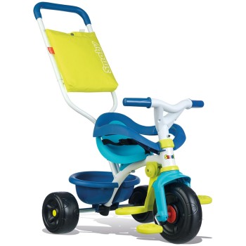 Tricicleta Smoby Be Fun Confort Blue – Varianta premium de la 10 luni, evolutiva 3-in-1
