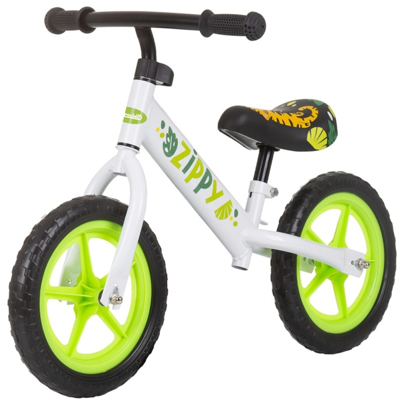 Bicicleta fara pedale Chipolino Zippy Verde – Primii pasi catre echilibru si independenta!