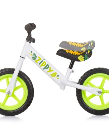 Bicicleta fara pedale Chipolino Zippy Verde – Primii pasi catre echilibru si independenta!