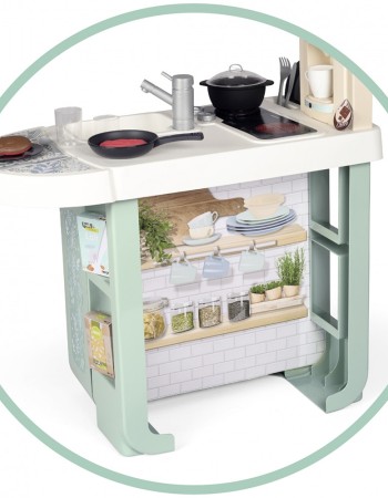 Bucatarie Smoby Cherry Kitchen cu 25 accesorii – Gatit creativ pentru micuti bucatari!