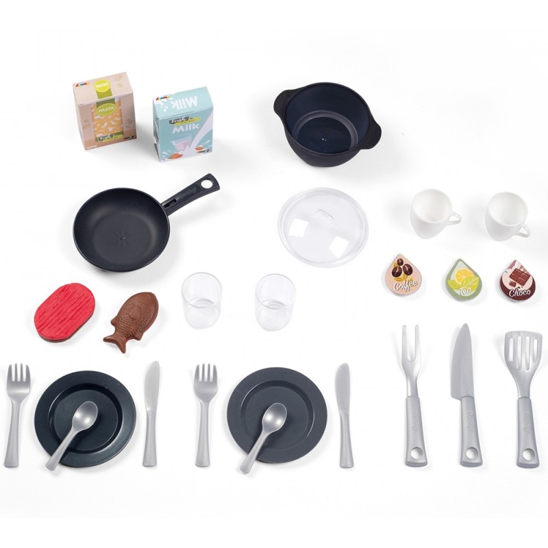 Bucatarie Smoby Cherry Kitchen cu 25 accesorii – Gatit creativ pentru micuti bucatari!
