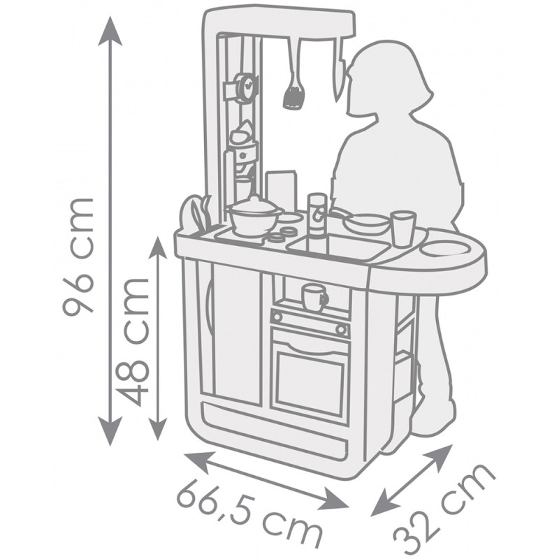 Bucatarie Smoby Cherry Kitchen cu 25 accesorii – Gatit creativ pentru micuti bucatari!