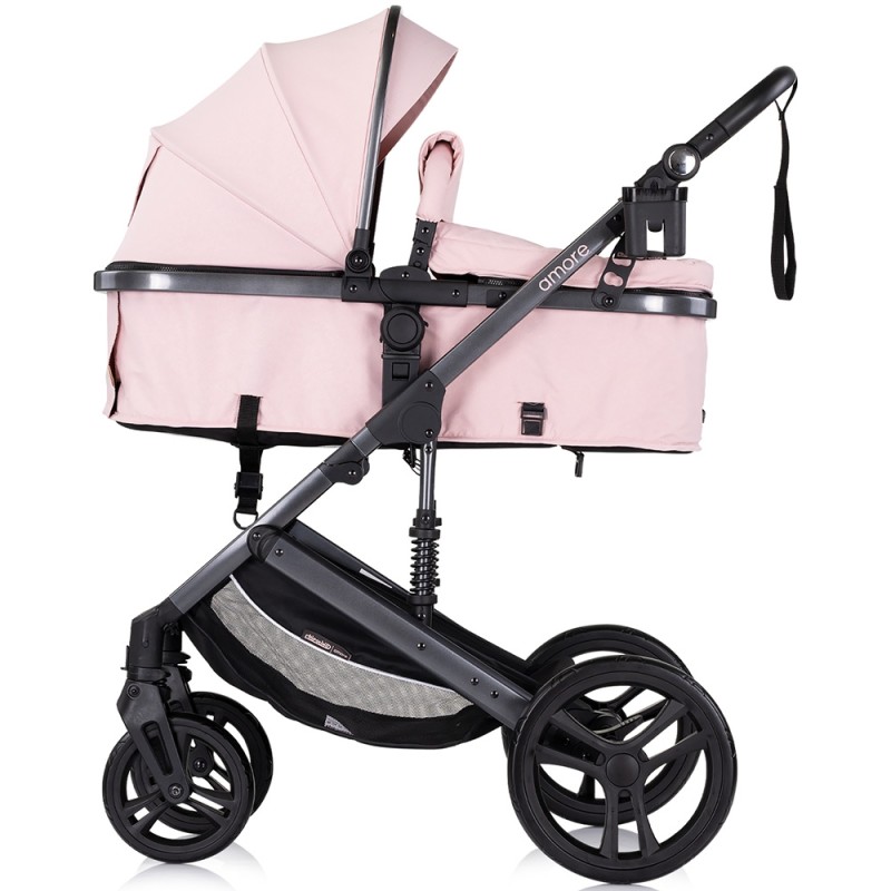 Carucior Chipolino Amore 2 in 1 pink marshmallow – Versatilitate si confort pentru aventurile zilnice!