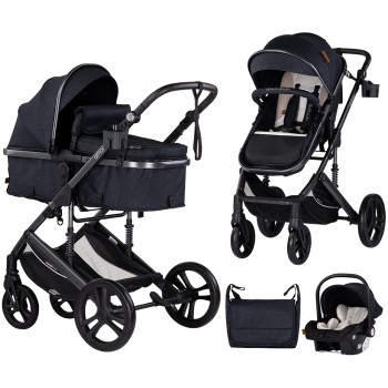 Carucior Chipolino Amore 3 in 1 blackberry – Sistem complet de calatorie de la nastere pana la 22 kg!