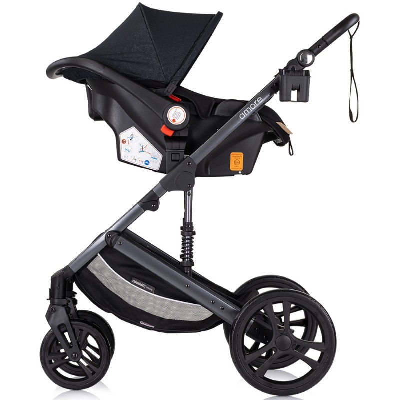 Carucior Chipolino Amore 3 in 1 blackberry – Sistem complet de calatorie de la nastere pana la 22 kg!