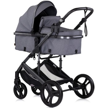 Carucior Chipolino Amore 3 in 1 cloud grey – Sistem complet de calatorie de la nastere pana la 22 kg!