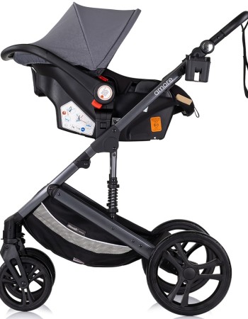 Carucior Chipolino Amore 3 in 1 cloud grey – Sistem complet de calatorie de la nastere pana la 22 kg!
