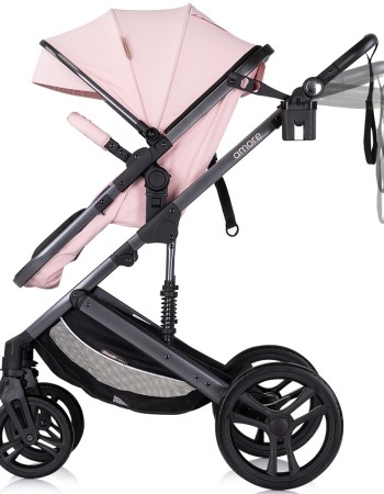 Carucior Chipolino Amore 3 in 1 pink marshmallow – Sistem complet de calatorie de la nastere pana la 22 kg!