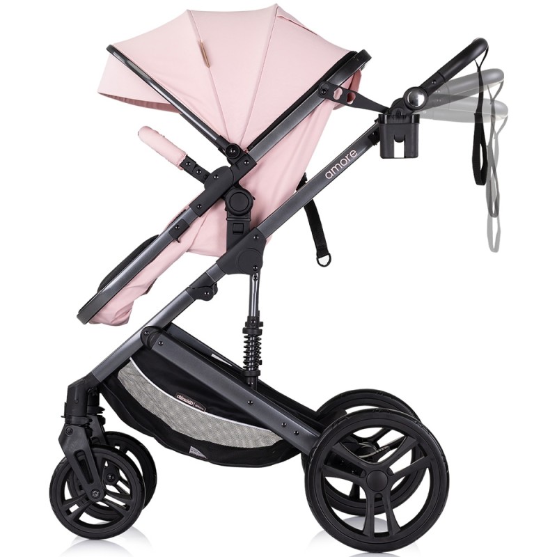 Carucior Chipolino Amore 3 in 1 pink marshmallow – Sistem complet de calatorie de la nastere pana la 22 kg!