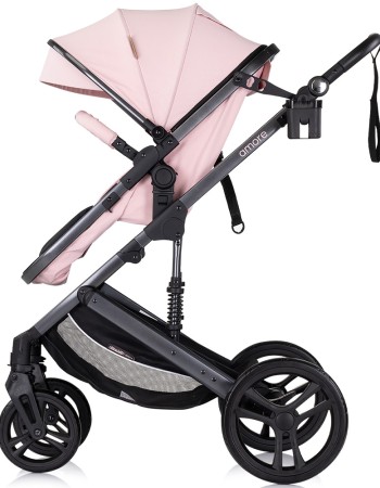 Carucior Chipolino Amore 3 in 1 pink marshmallow – Sistem complet de calatorie de la nastere pana la 22 kg!