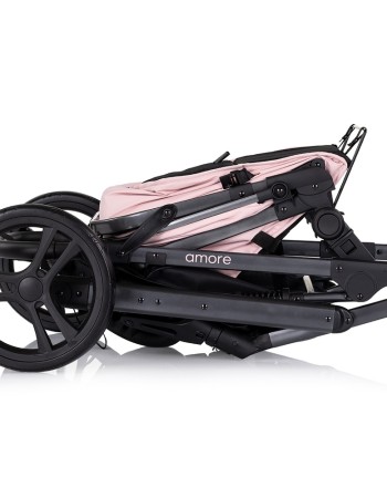 Carucior Chipolino Amore 3 in 1 pink marshmallow – Sistem complet de calatorie de la nastere pana la 22 kg!
