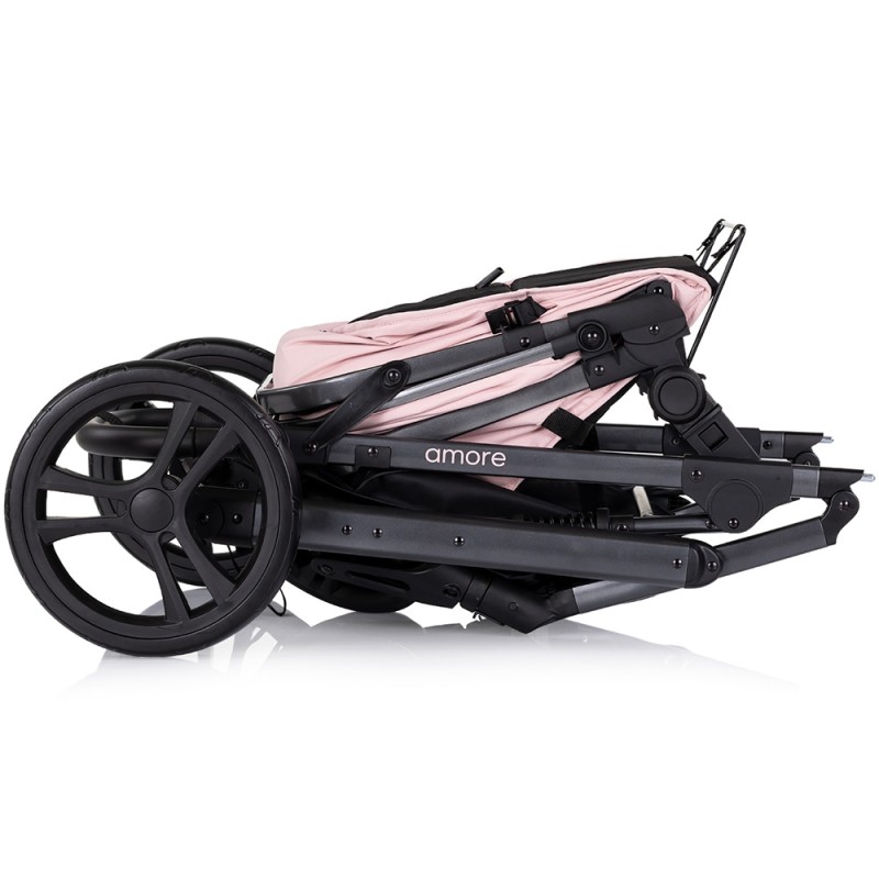 Carucior Chipolino Amore 3 in 1 pink marshmallow – Sistem complet de calatorie de la nastere pana la 22 kg!