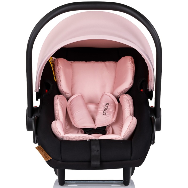 Carucior Chipolino Amore 3 in 1 pink marshmallow – Sistem complet de calatorie de la nastere pana la 22 kg!
