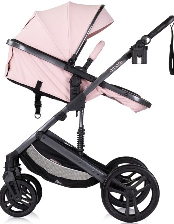 Carucior Chipolino Amore 3 in 1 pink marshmallow – Sistem complet de calatorie de la nastere pana la 22 kg!