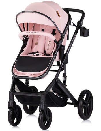 Carucior Chipolino Amore 3 in 1 pink marshmallow – Sistem complet de calatorie de la nastere pana la 22 kg!