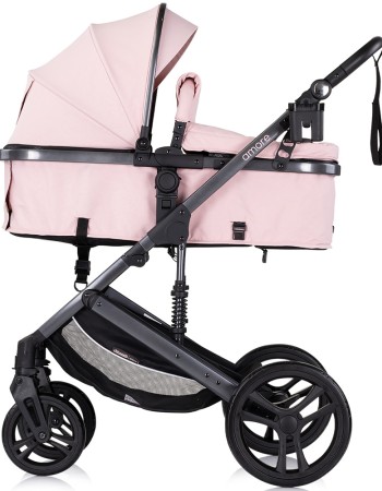 Carucior Chipolino Amore 3 in 1 pink marshmallow – Sistem complet de calatorie de la nastere pana la 22 kg!