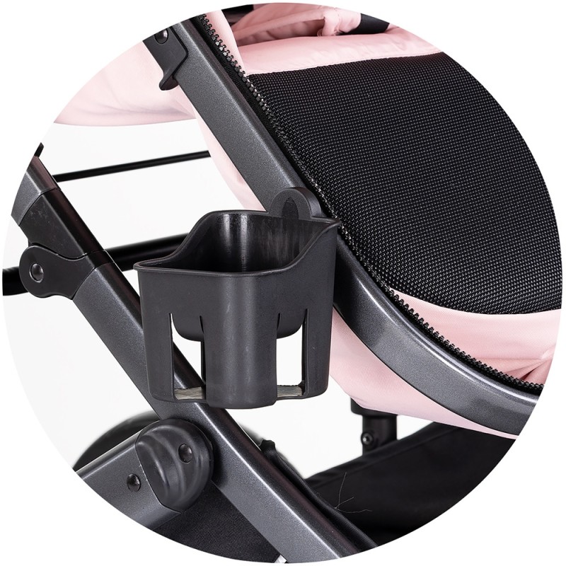 Carucior Chipolino Amore 3 in 1 pink marshmallow – Sistem complet de calatorie de la nastere pana la 22 kg!