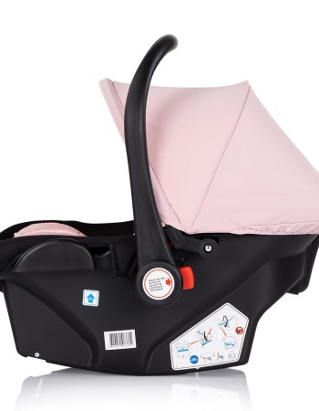 Carucior Chipolino Amore 3 in 1 pink marshmallow – Sistem complet de calatorie de la nastere pana la 22 kg!