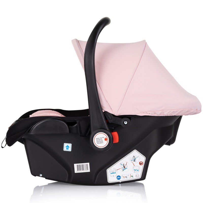 Carucior Chipolino Amore 3 in 1 pink marshmallow – Sistem complet de calatorie de la nastere pana la 22 kg!