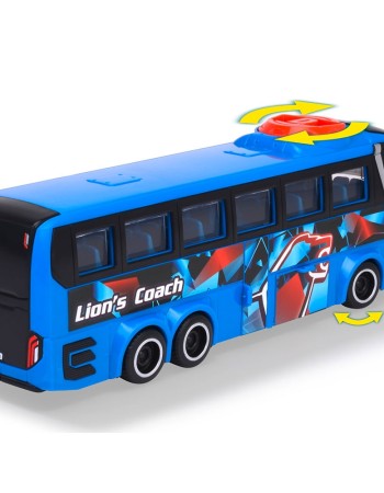 Autobuz Dickie Toys MAN Lion's Coach 26,5 cm albastru
