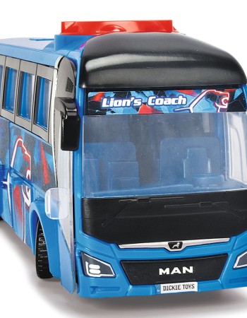 Autobuz Dickie Toys MAN Lion's Coach 26,5 cm albastru