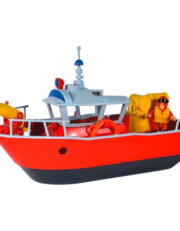 Barca Simba Fireman Sam Titan Fireboat 32 cm cu figurina si accesorii