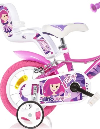 Bicicleta copii Dino Bikes 12' Fairy roz