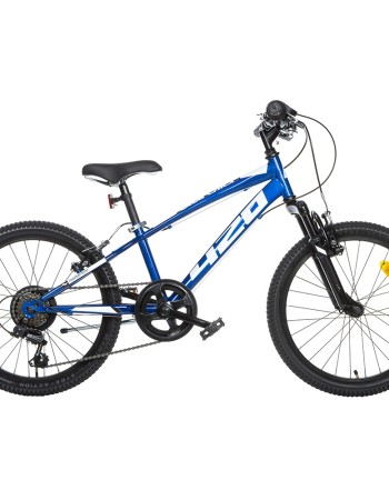 Bicicleta copii Dino Bikes 20' MTB baieti Sport albastru cu 6 viteze si suspensie