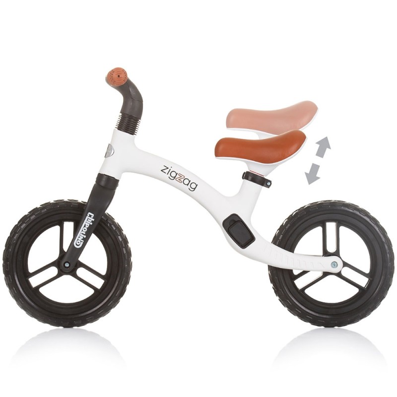Bicicleta fara pedale Chipolino Zig Zag black white (alb-negru)